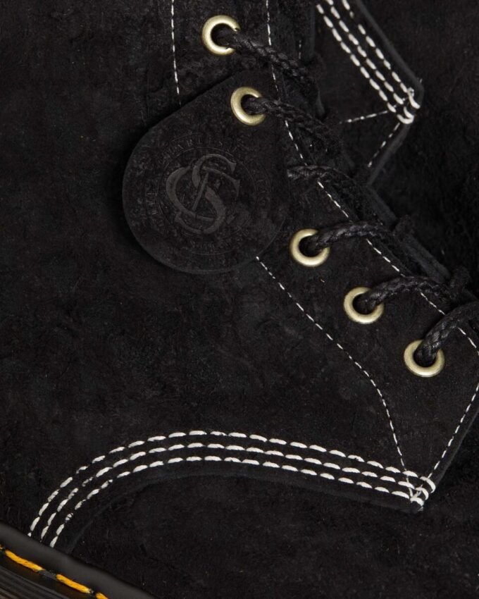 1460 Made in England Emboss Suede Lace Up Boots
