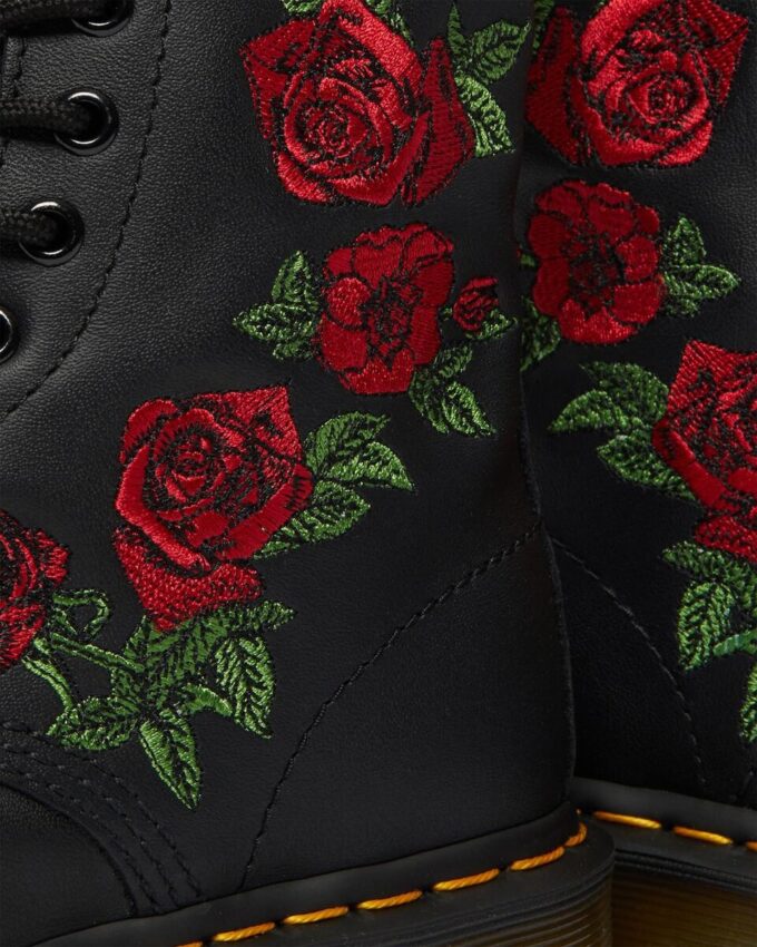 1460 Vonda Floral Leather Lace Up Boots