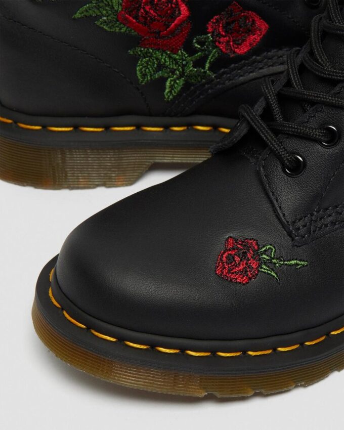 1460 Vonda Floral Leather Lace Up Boots