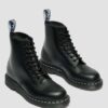 1460 White Stitch Smooth Leather Lace Up Boots 1460 White Stitch Smooth Leather Lace Up Boots
