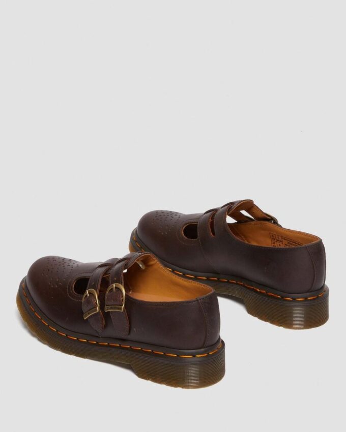 8065 Crazy Horse Leather Mary Jane Shoes