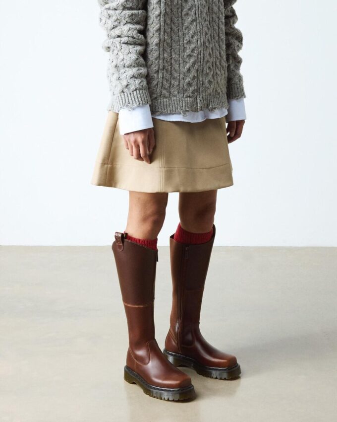 Amaayah Knee High Leather Boots Amaayah Knee High Leather Boots