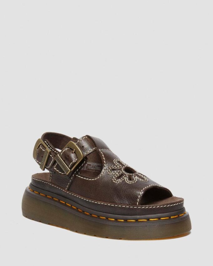 Dunnet Flower Full Grain Leather Sandals Dunnet Flower Full Grain Leather Sandals