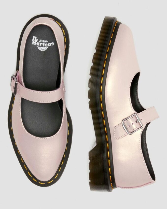 Elphie Iridescent Leather Mary Jane Shoes