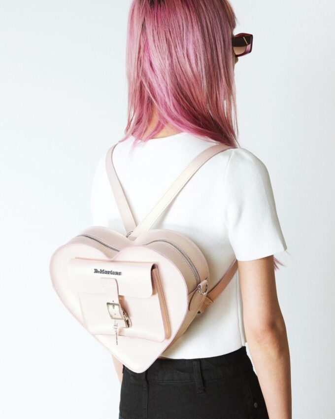 Heart Bag Metallic Shift Leather Backpack Heart Bag Metallic Shift Leather Backpack