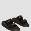 Josef Analine Leather Buckle Slide Sandals Josef Analine Leather Buckle Slide Sandals