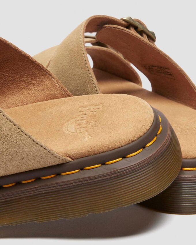 Josef Suede Slide Sandals