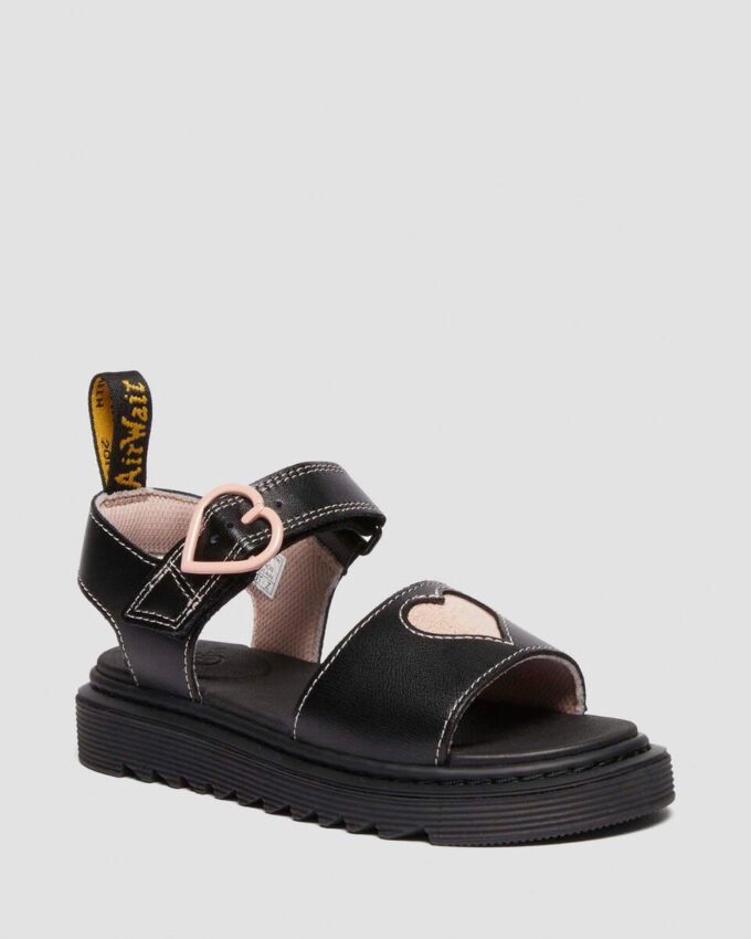 Junior Marlowe Hearts Leather Sandals Junior Marlowe Hearts Leather Sandals