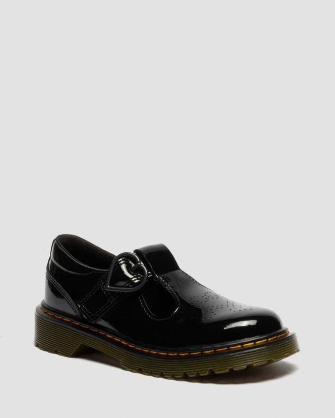 JUNIOR POLLEY II Heart Patent Leather Shoes JUNIOR POLLEY II Heart Patent Leather Shoes