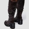 Kasey Kinsley Leather Knee High Heeled Boots