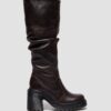 Kasey Kinsley Leather Knee High Heeled Boots