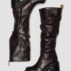 Kasey Kinsley Leather Knee High Heeled Boots