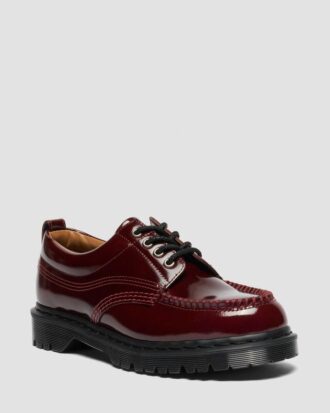 Lowell Lacquered Leather Moc Toe Shoes Lowell Lacquered Leather Moc Toe Shoes