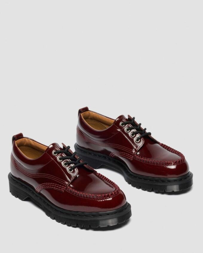 Lowell Lacquered Leather Moc Toe Shoes Lowell Lacquered Leather Moc Toe Shoes