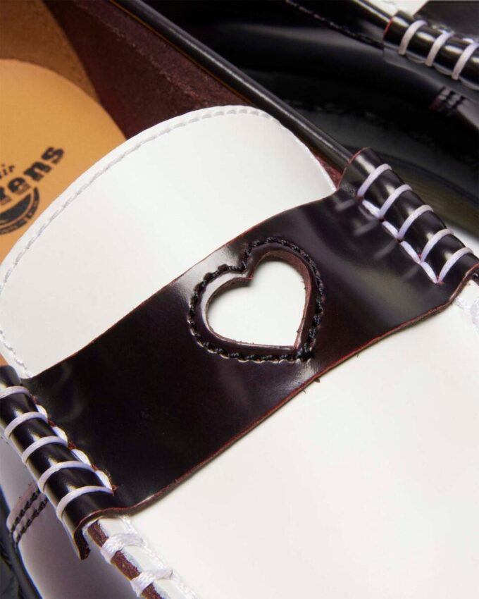 Penton Heart Two Tone Arcadia Rub Off Leather Loafers