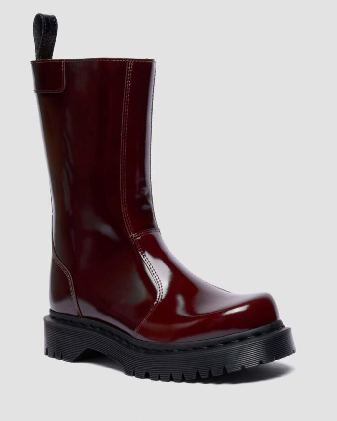 Rejena Lacquered Leather Boots Rejena Lacquered Leather Boots