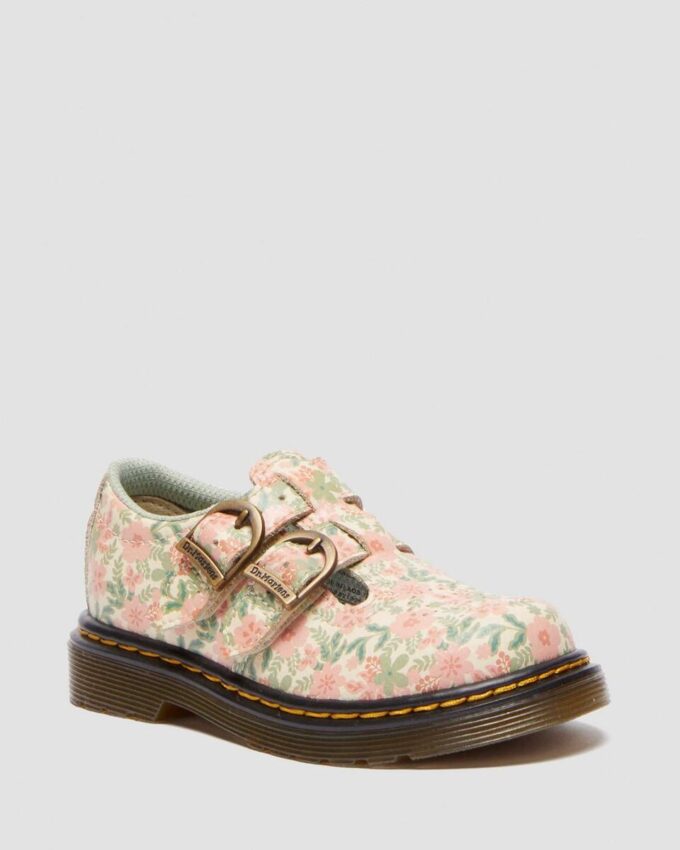 Toddler 8053 Floral Leather Mary Jane Shoes Toddler 8053 Floral Leather Mary Jane Shoes