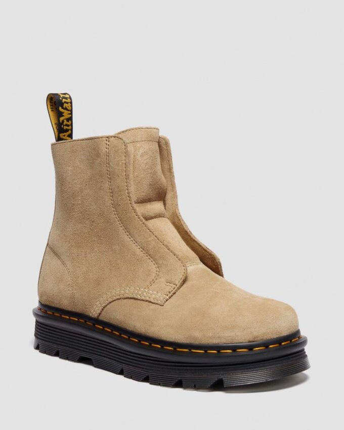 ZEBZAG LACELESS Slip On Suede Boots ZEBZAG LACELESS Slip On Suede Boots