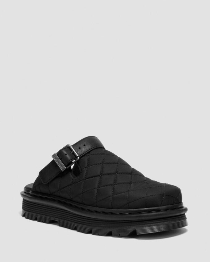 Zebzag Quilted Canvas Slingback Platform Mules Zebzag Quilted Canvas Slingback Platform Mules