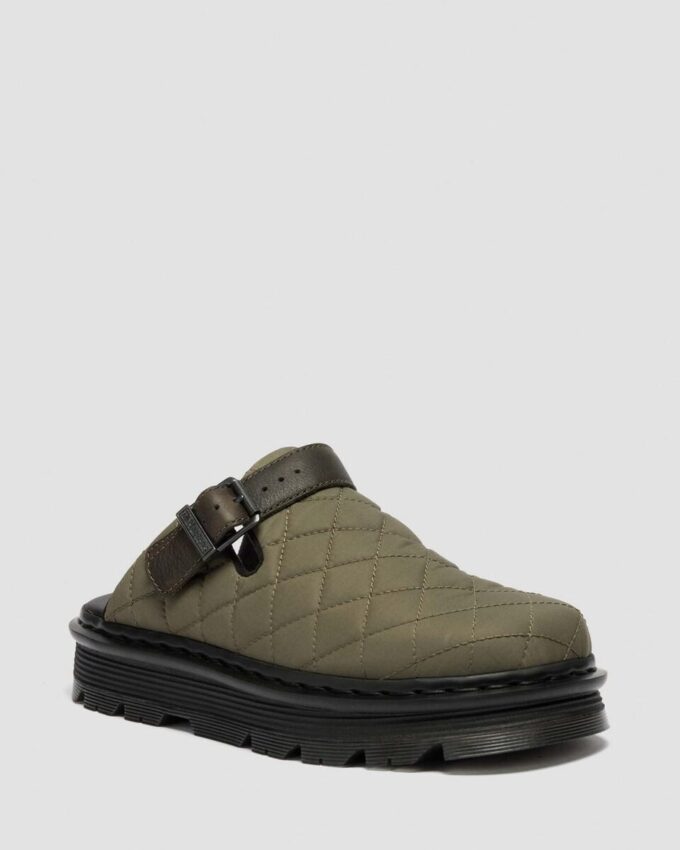Zebzag Quilted Canvas Slingback Platform Mules Zebzag Quilted Canvas Slingback Platform Mules